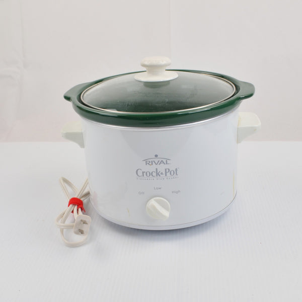 Rival Crock Pot Slow Cooker 2-Qt - Removable Bowl, Glass Lid