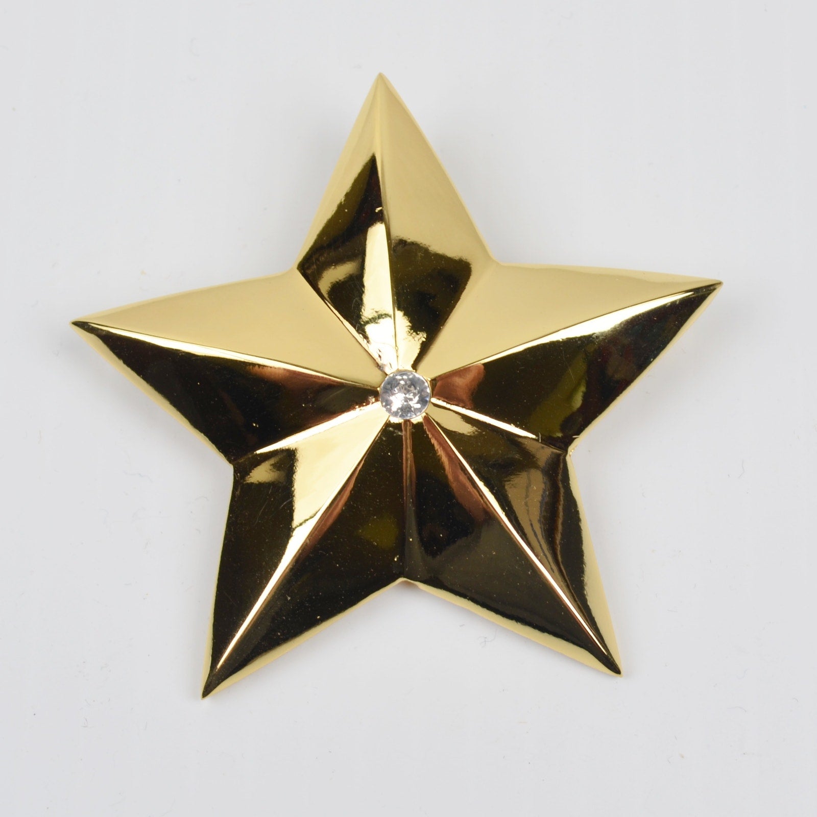 Star Brooch - Scarf Pin, Pendant, Ornament Gold Tone - Christmas Home Interiors