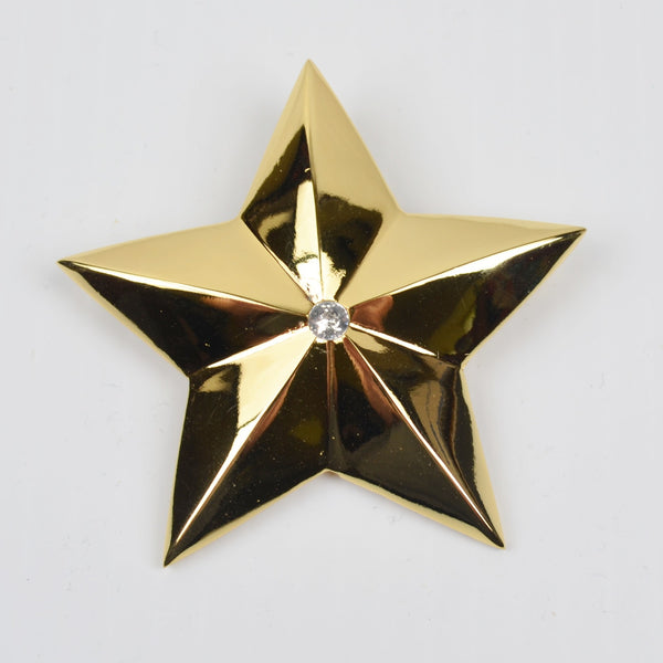Star Brooch - Scarf Pin, Pendant, Ornament Gold Tone - Christmas Home Interiors