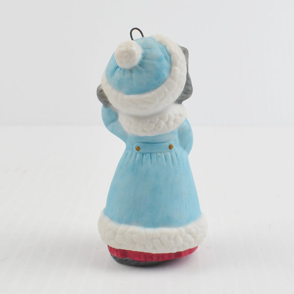 Vintage Hallmark Keepsake Christmas Kitty Ornament - Cat Kitten Christmas 1990