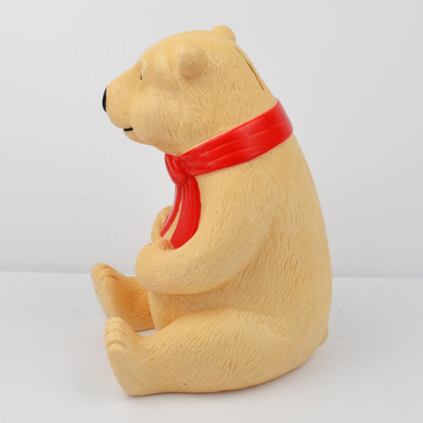 Vintage Coke Coca Cola Bank Polar Bear by Snack Factory with Stopper 8.5" - 1995