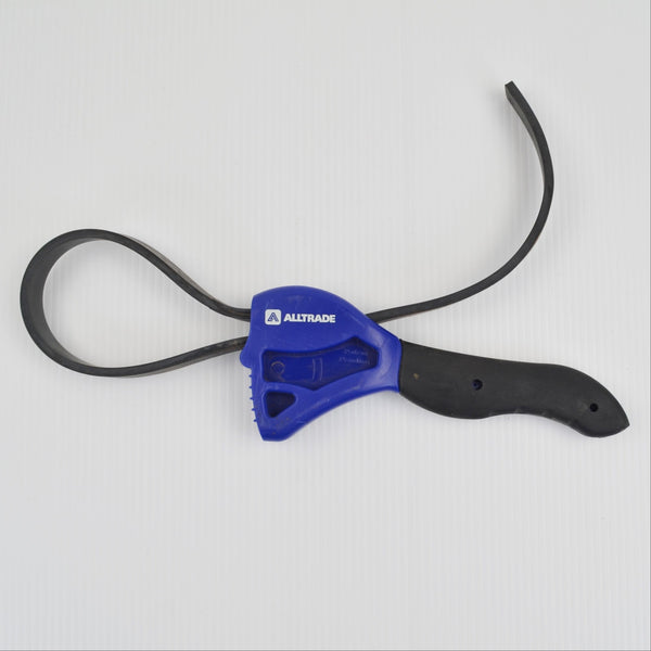 Alltrade Rubber Strap Wrench - Multi-Purpose Adjustable - Oil Filter, Jar, Pipe