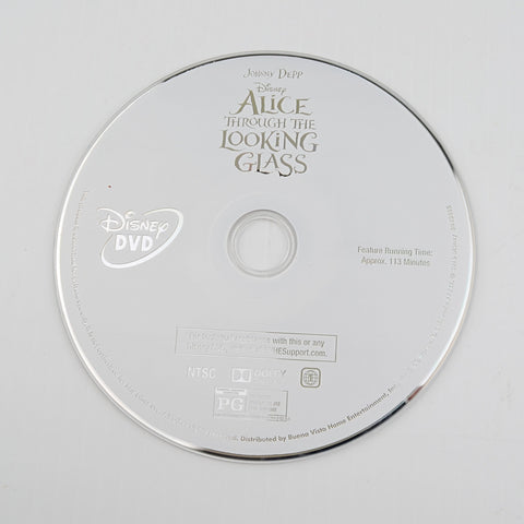 Disney Alice Through The Looking Glass (DVD, 2016) Johnny Depp - DISC ONLY