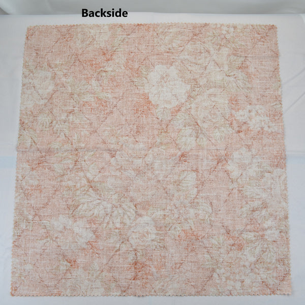 Covington Eleanors Garden Rose Orange Drapery Fabric Valerie-70 Remnant 26"