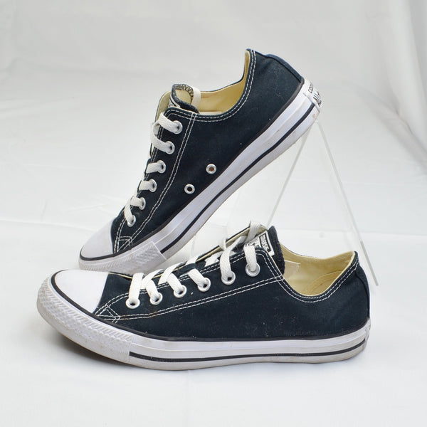 Converse Chuck Taylor All Star Low Womens 9.5 Mens 7.5 Black Athletic Sneakers