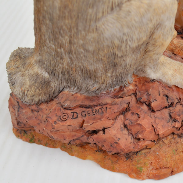 Hamilton Wolf Sculpture Figurine Timid Trio, Wolves of the Wilderness Collection