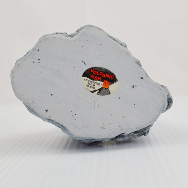 Howling Wolf Wolves Sculpture Figurine Mt. St. Helens Volcanic Ash - Artisan