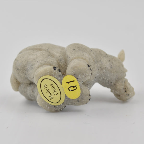 Second Nature Design Quarry Critters Mini Rhino Figurines 3 Rhinoceros - RARE