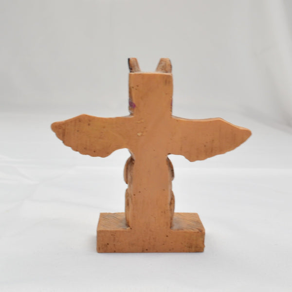 ACE Souvenir Alaska Tribal Totem Statue Figurine Folk Art Hand Painted Resin 4"