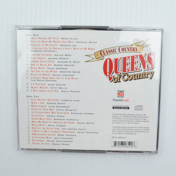 Classic Country - Queens Of Country (CD, 2003, 2 Discs, Time Life Music)