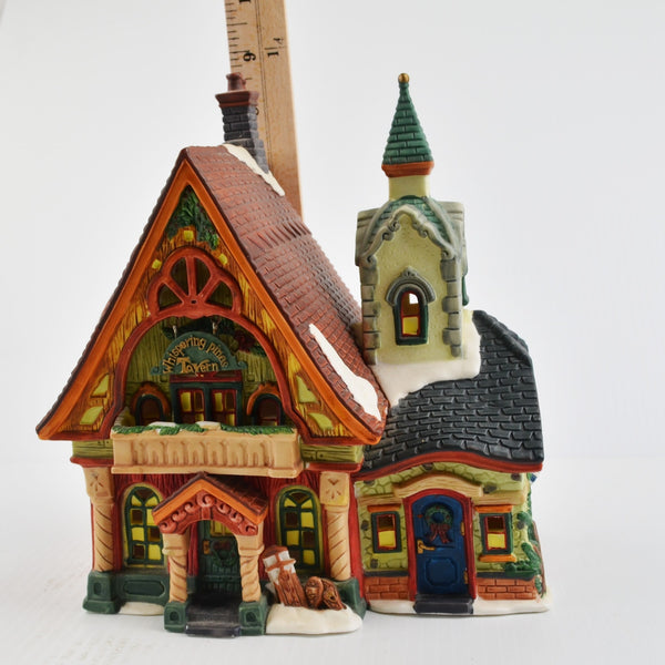 Santa's Workbench Collection Victorian Whispering Pines Tavern - New LED Light