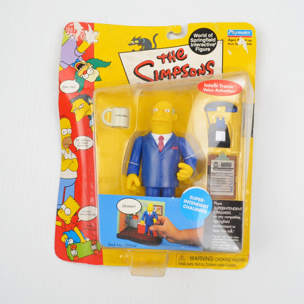 The Simpsons Superintendent Chalmers Action Figure MIB Series 8 Playmates - New