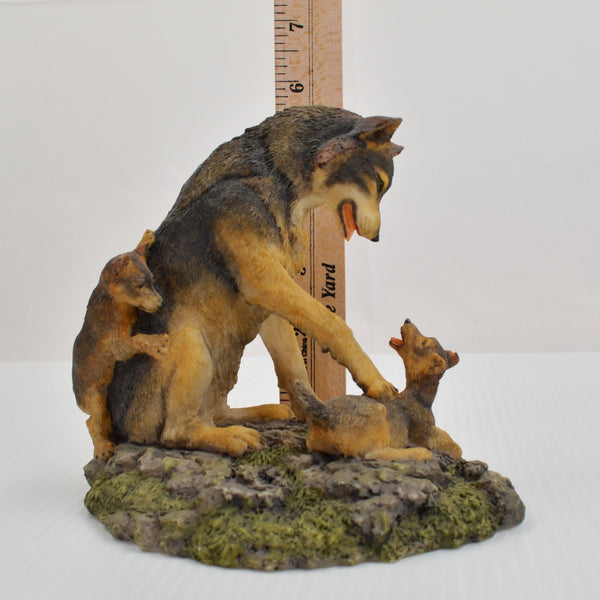 Hamilton Wolves of the Wilderness Collection Figurine Wolf Pups Time For Play
