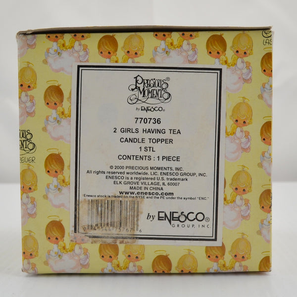 Precious Moments Enesco #770736 Girls Having Tea Candle Topper 2000