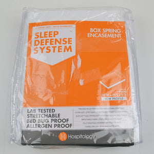 Hospitology Twin Zippered Box Spring Encasement - Waterproof, Bed Bug, Allergen