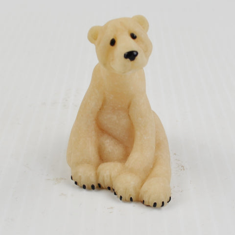 Quarry Critters Polar Bear Paulie - Sitting Figurine 2000, Second Nature Design
