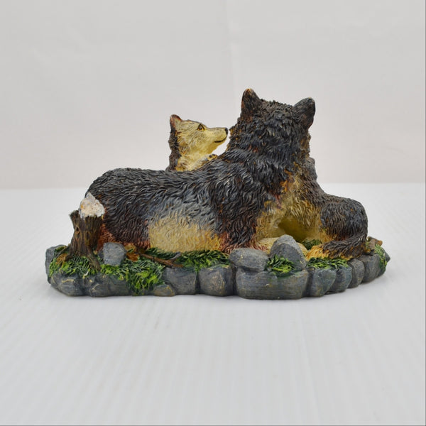 Wolf Pack Family Figurine North American Wildlife Collection Decor - Russ Berrie