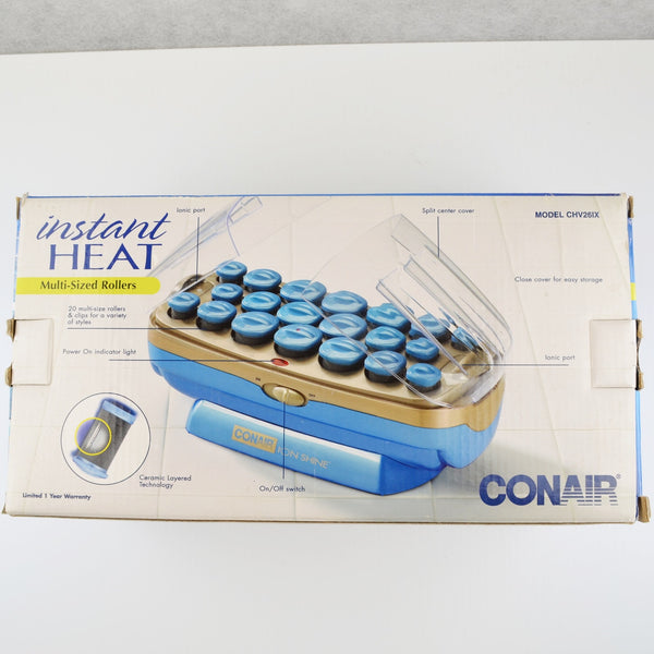 Conair ION Shine 20 Flocked Hot Rollers Curlers CHV26IX - Instant Heat, Ceramic