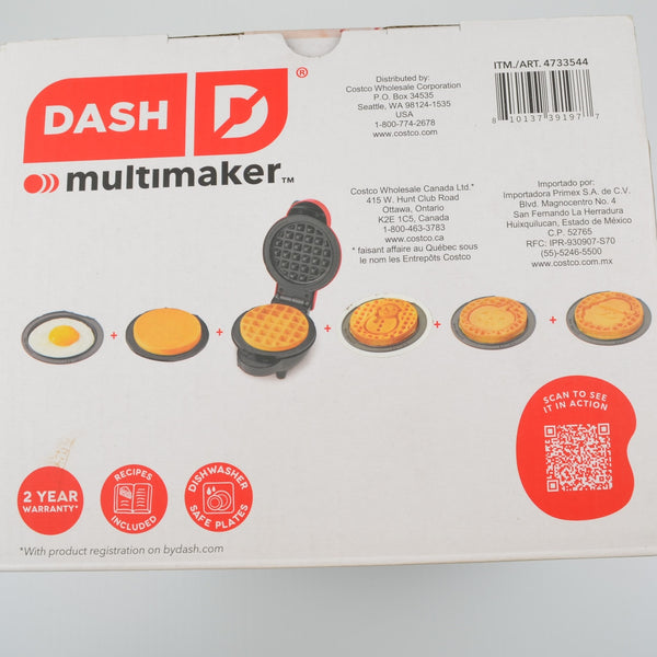 Dash MultiMaker™ Mini System Holiday Waffle Maker Halloween, Santa - WH81