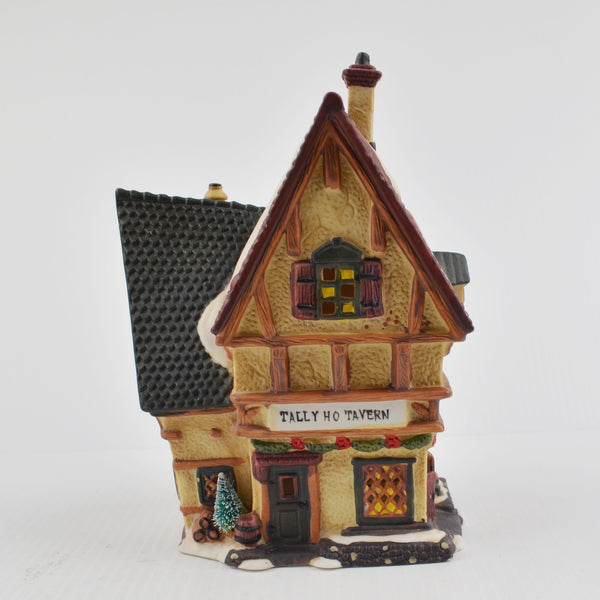 Santa's Workbench Collection Victorian Tally Ho Tavern - 1999 - New LED Light