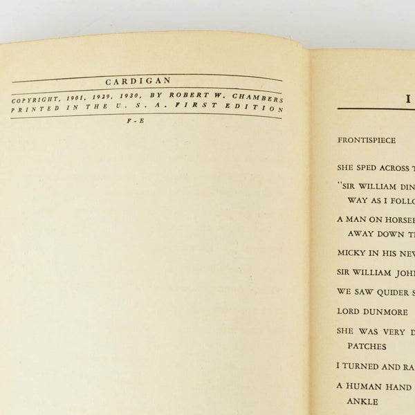 Cardigan by Robert W. Chambers, Pictures by Henry Pitz - 1930