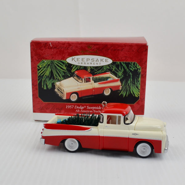 Hallmark All American Truck Lot of 4  Keepsake Christmas Ornaments - Ford, Chevy