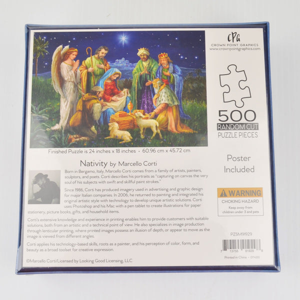 Nativity Puzzle Art by Marcello Corti - Christmas Puzzle 500 Pieces - Poster NEW