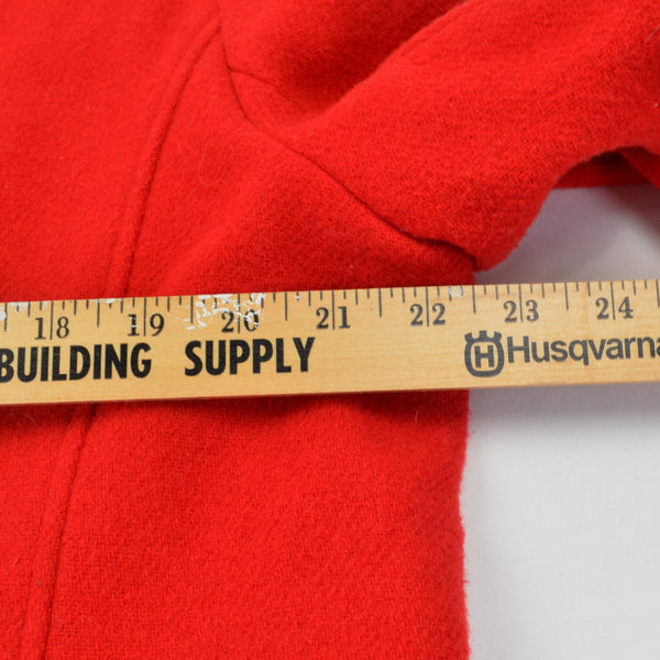 J. Crew Women’s Red Peacoat Wool Blend Size 16 Double Breasted Stadium Coat