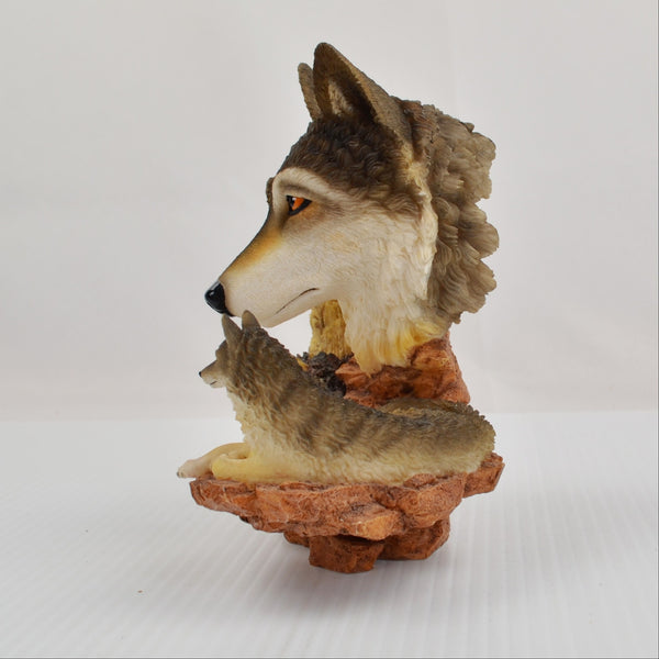 Hamilton Wolf Sculpture Figurine Time of Reflection Soul of Nature Collection 99