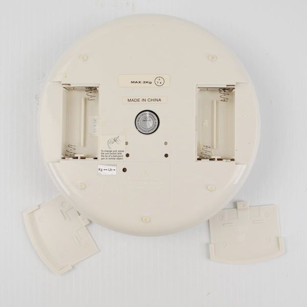 Vintage Weight Watchers Electronic Food Scale - Round White Scale