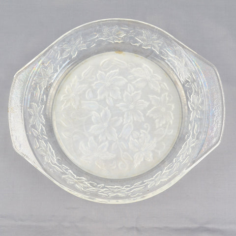 Vintage Princess House Fantasia Ovenware Collection 9" Pie Plate #539 Poinsettia