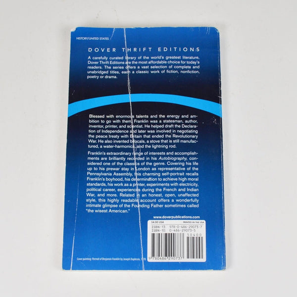 The Autobiography of Benjamin Franklin by Philip Smith - Dover Thrift Editions