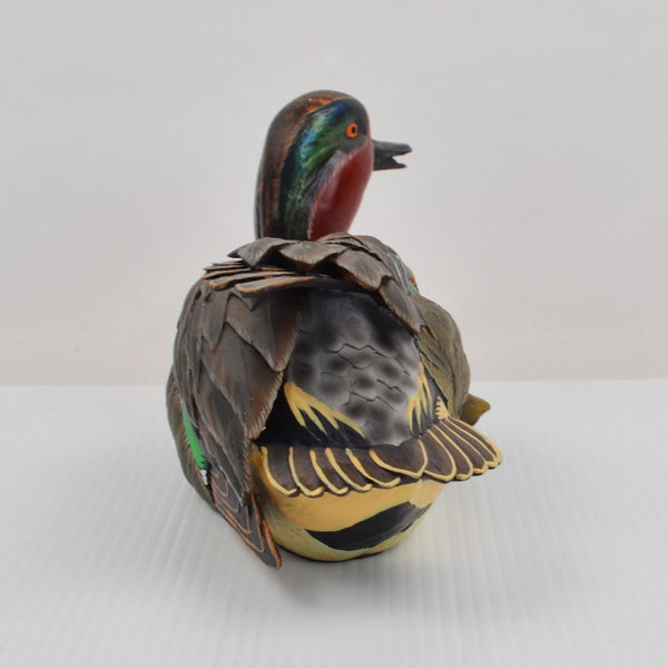 Sam Nottleman Preen Green Wing Teal Duck Decoy - Loon Lake by Wild Wings - 5090