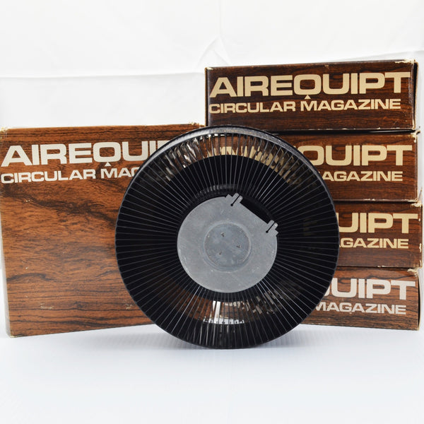Lot of 5 Vintage Airequipt Circular Slide Magazine Carousel Holds 100 Slides