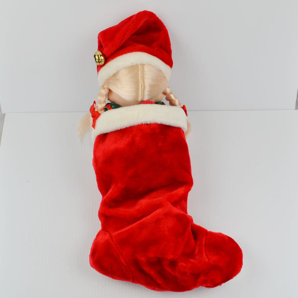 Vintage 16" Precious Moments Jingles Christmas Eve Stocking Doll QVC New No Box