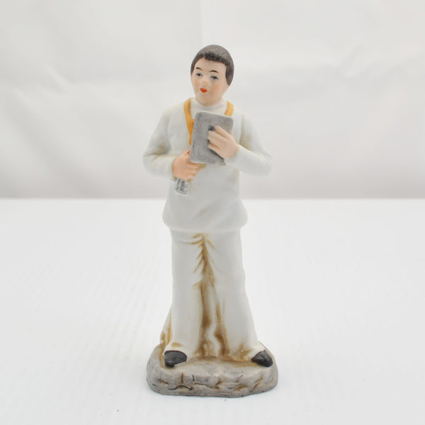 Vintage Ayerst Doctor White Coat Figurine - Medical Chart, Pharmacist 5"