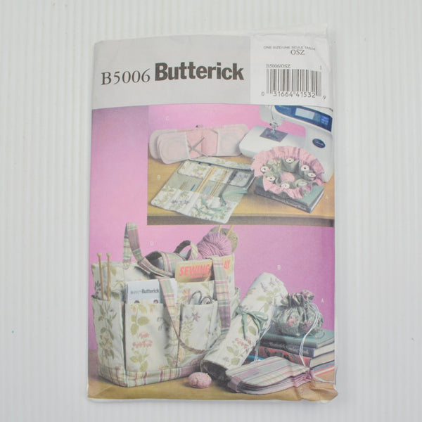 Lot of 4 Butterick McCalls Craft Sewing Patterns - Totes, Organizers, Accs - CUT