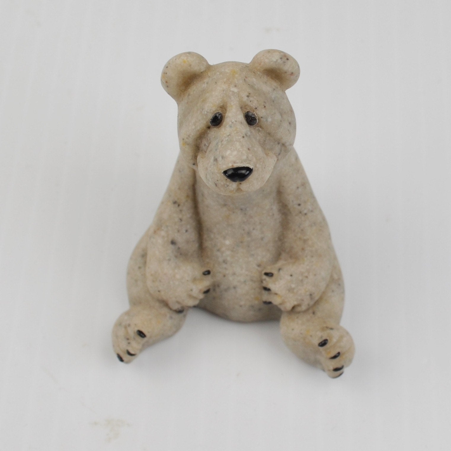 Second Nature Design Quarry Critters Boo Bear - Sitting Bear Figurine 2000