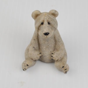 Second Nature Design Quarry Critters Boo Bear - Sitting Bear Figurine 2000