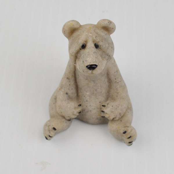 Second Nature Design Quarry Critters Boo Bear - Sitting Bear Figurine 2000