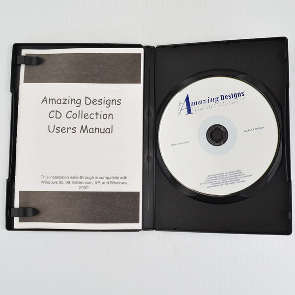 Amazing Designs Machine Embroidery CD - Promo4 - Butterfly, Strawberries, Flag