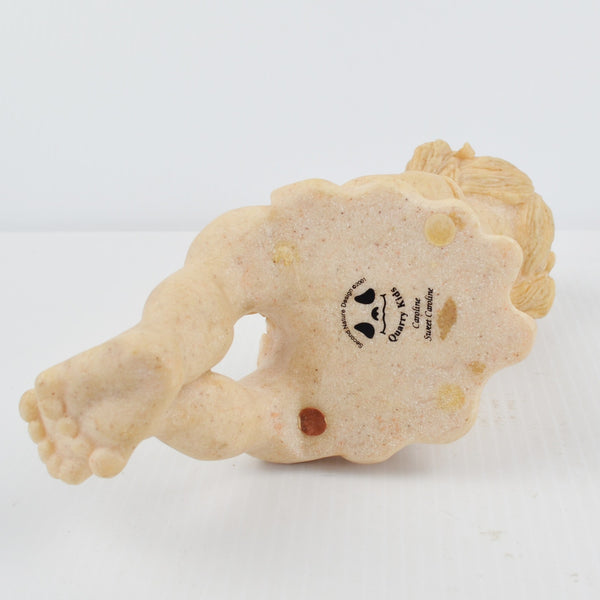 Caroline Quarry Kids Girl Shelf Sitter Second Nature Design 2001 Whimsical Stone