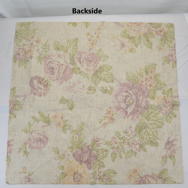 Covington Eleanors Garden Rose Olive Green Drapery Fabric Valerie-64 Remnant 26"