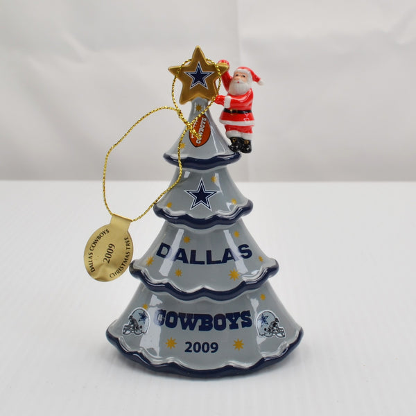Danbury Mint Dallas Cowboys NFL Ornament Christmas Tree Santa 2009 - 5" No Box