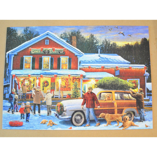 Country Life - General Store at Christmas - 500 Piece Buffalo Jigsaw Puzzle
