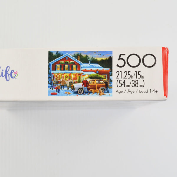 Country Life - General Store at Christmas - 500 Piece Buffalo Jigsaw Puzzle