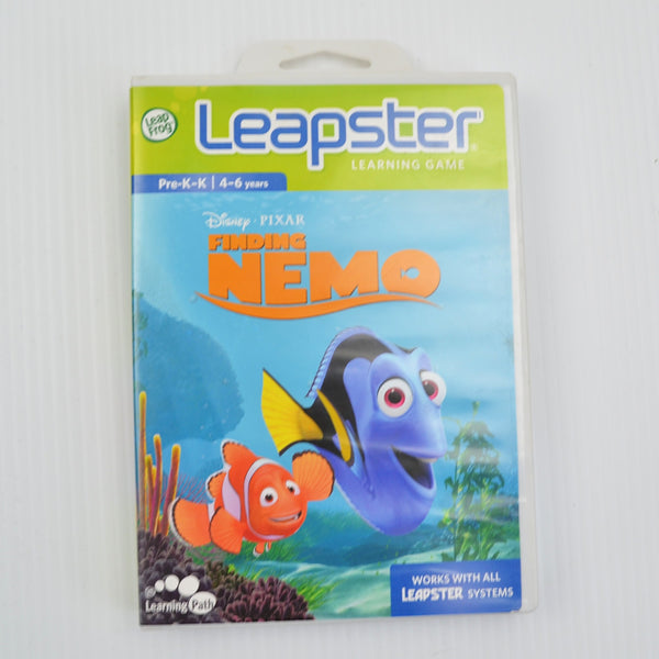5 Lot Leap Frog Leapster Game Cartridges - Dora, Nemo, Up, Disney Fairies, I Spy