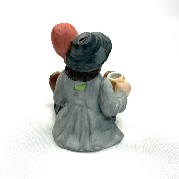 Emmett Kelly Jr Porcelain Clown Figurine Sitting with Unicycle
