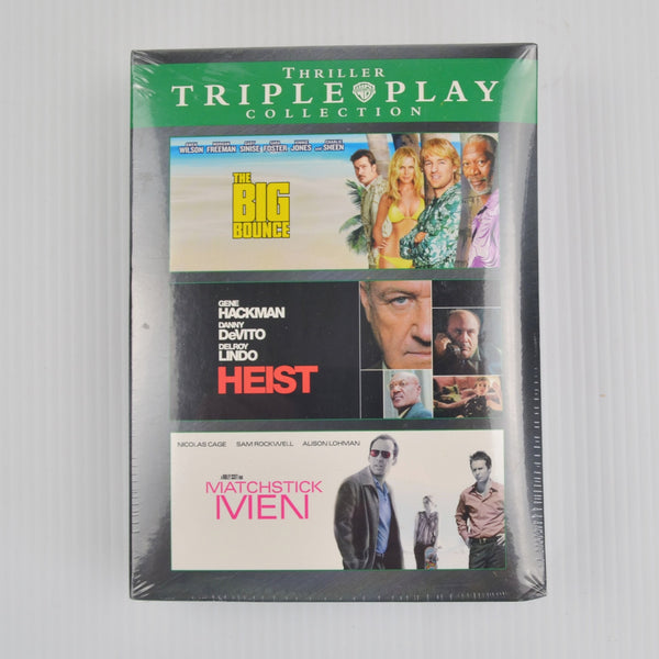 DVD Crime Thriller Lot, The Big Bounce, Heist, Matchstick Men - Gene Hackman NEW