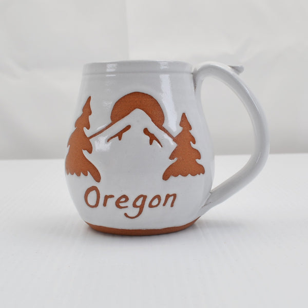 Pam & Mac McNerney Art Pottery Signed Oregon Mug Glazed Hand Thrown Coffee Cup
